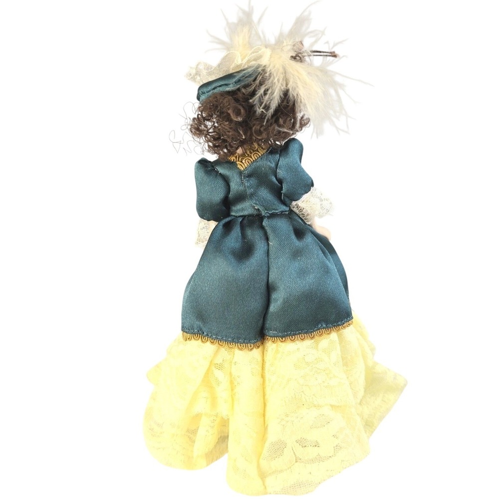 1:12 Dollhouse Victorian Lady Porcelain Doll Miniature Dressed Woman 6" Figure - Picture 5 of 11